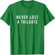 Never Lost A Tailgate Orange White T-Shirt - T-Shirt | Irish Green