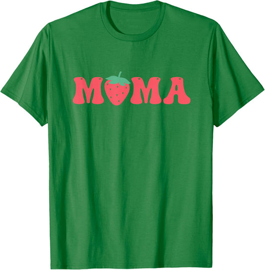 Mama of The Berry First Birthday Strawberry Matching Couple T-Shirt - T-Shirt | Irish Green