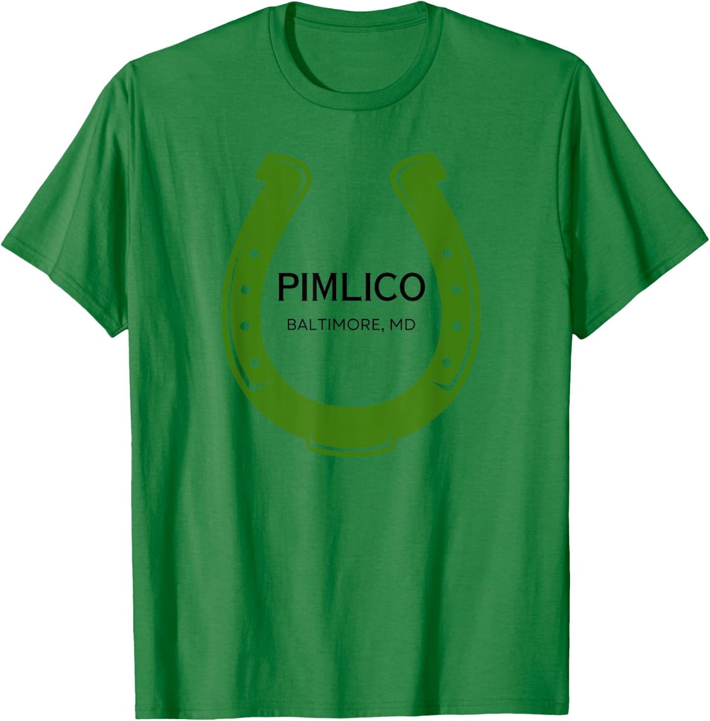 Pimlico Racing Horse Race Racetrack Horse Race Course MD T-Shirt - T-Shirt | Irish Green
