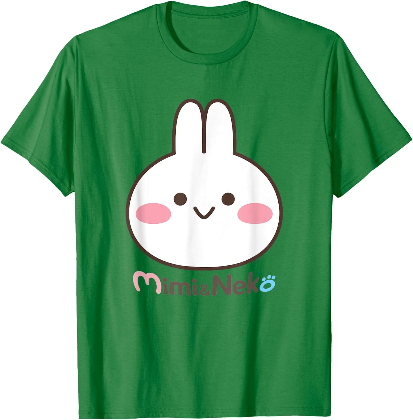 Mimi & Neko Mimi Bunny Face T-Shirt - T-Shirt | Irish Green