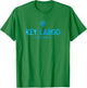 Key Largo Florida Retro Colorful Text Vacation Souvenir T-Shirt - T-Shirt | Irish Green
