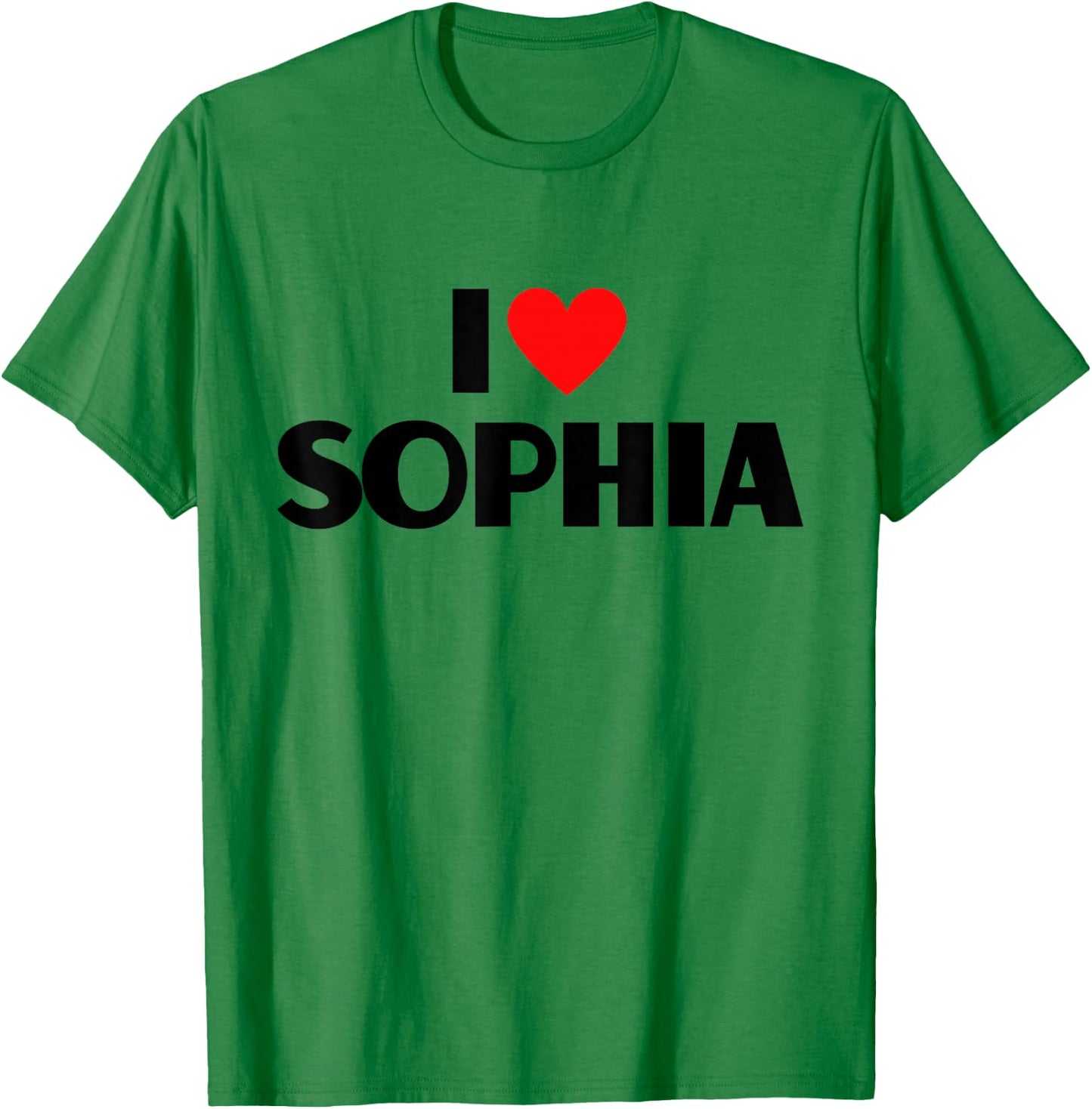 I Love Sophia - I Heart Sophia T-Shirt - T-Shirt | Irish Green