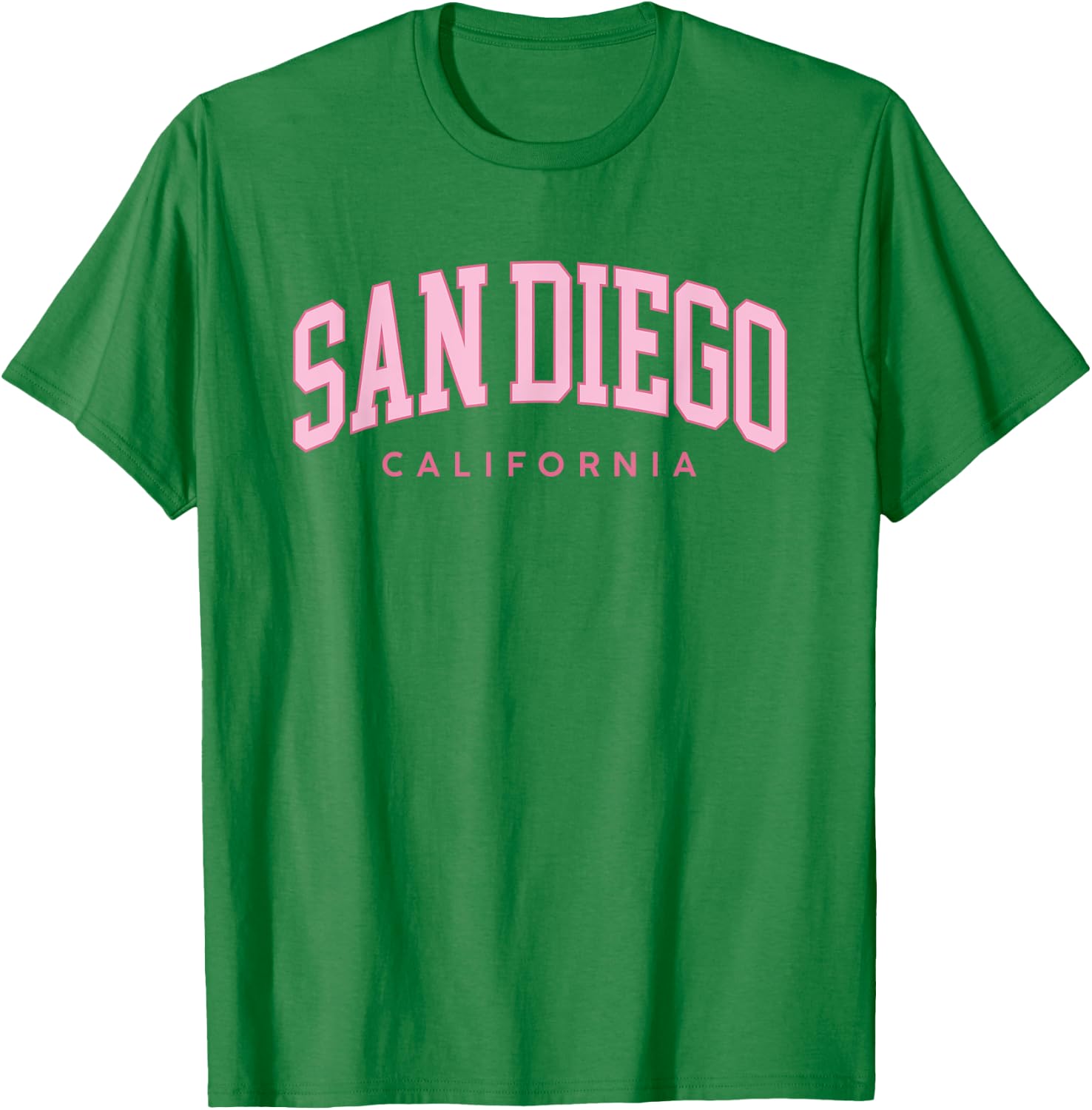 San Diego California Retro Preppy Throwback Pink Girls T-Shirt - T-Shirt | Irish Green