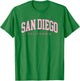 San Diego California Retro Preppy Throwback Pink Girls T-Shirt - T-Shirt | Irish Green
