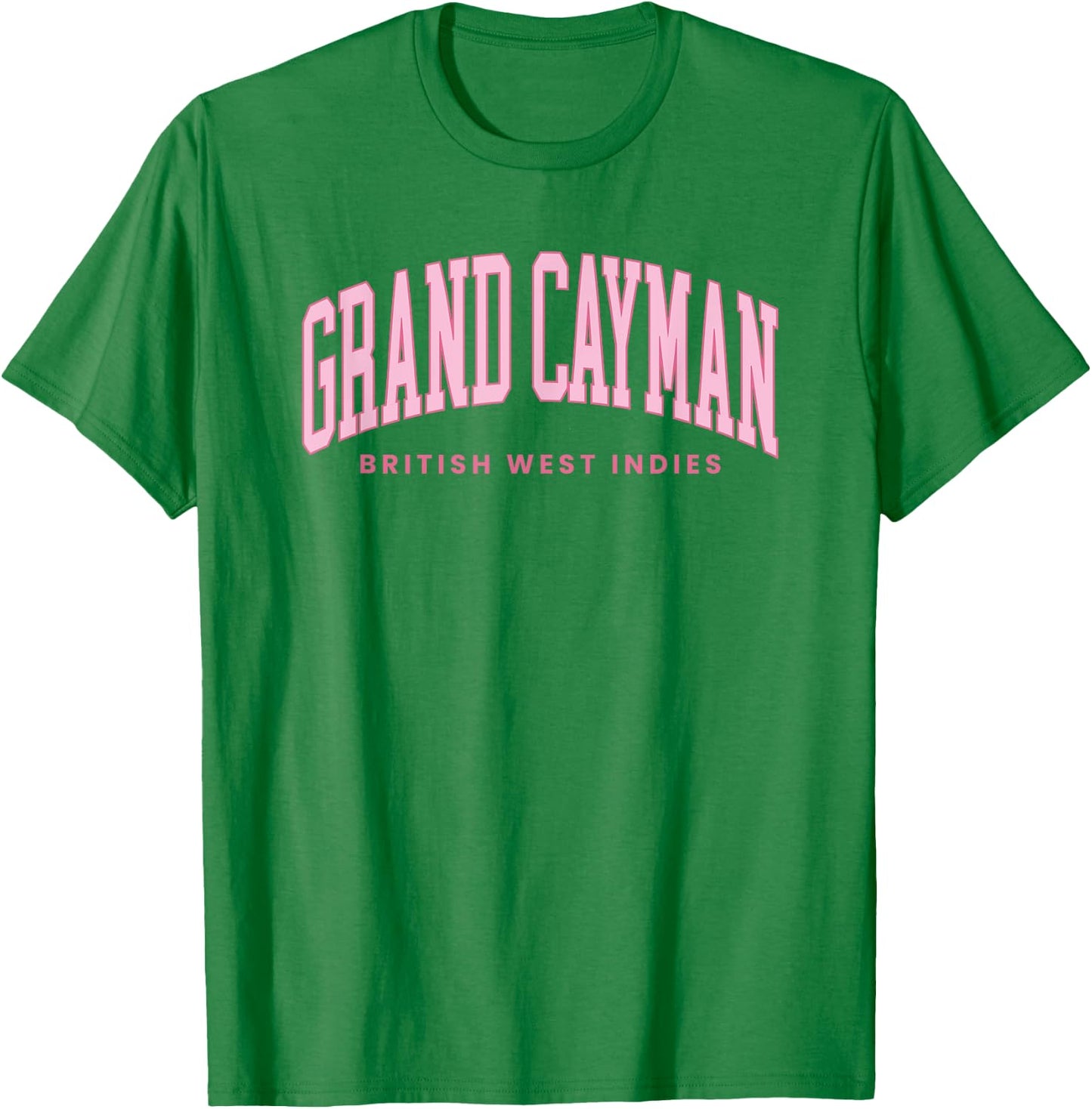 Grand Cayman Islands Summer Retro Preppy Throwback T-Shirt - T-Shirt | Irish Green
