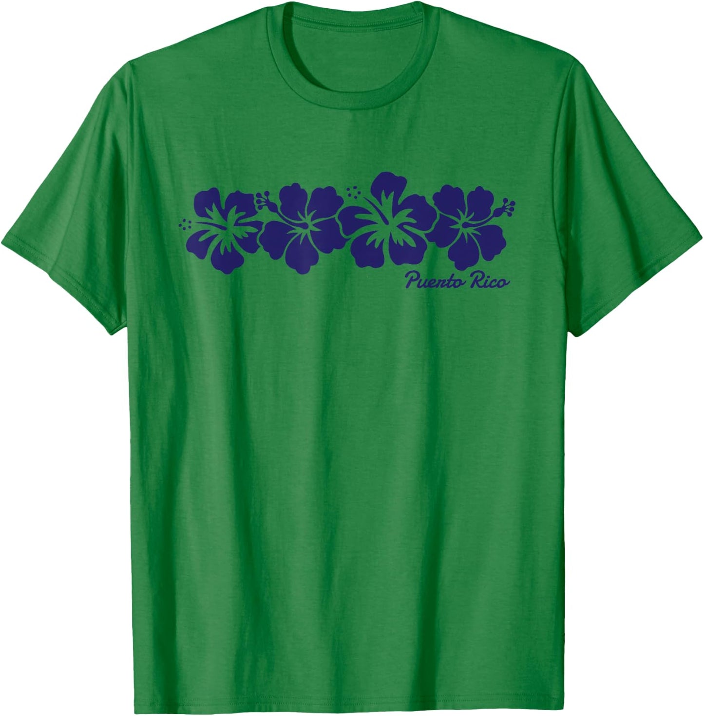 Puerto Rico Hibiscus Flower Boys Girls Vacation Souvenir T-Shirt - T-Shirt | Irish Green