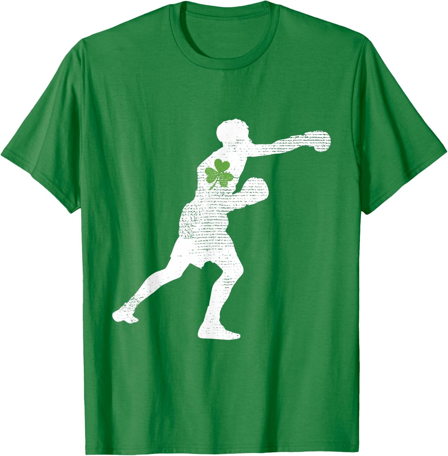 Boxing Lovers Green Shamrock Leaf St Patricks Day T-Shirt - T-Shirt | Irish Green