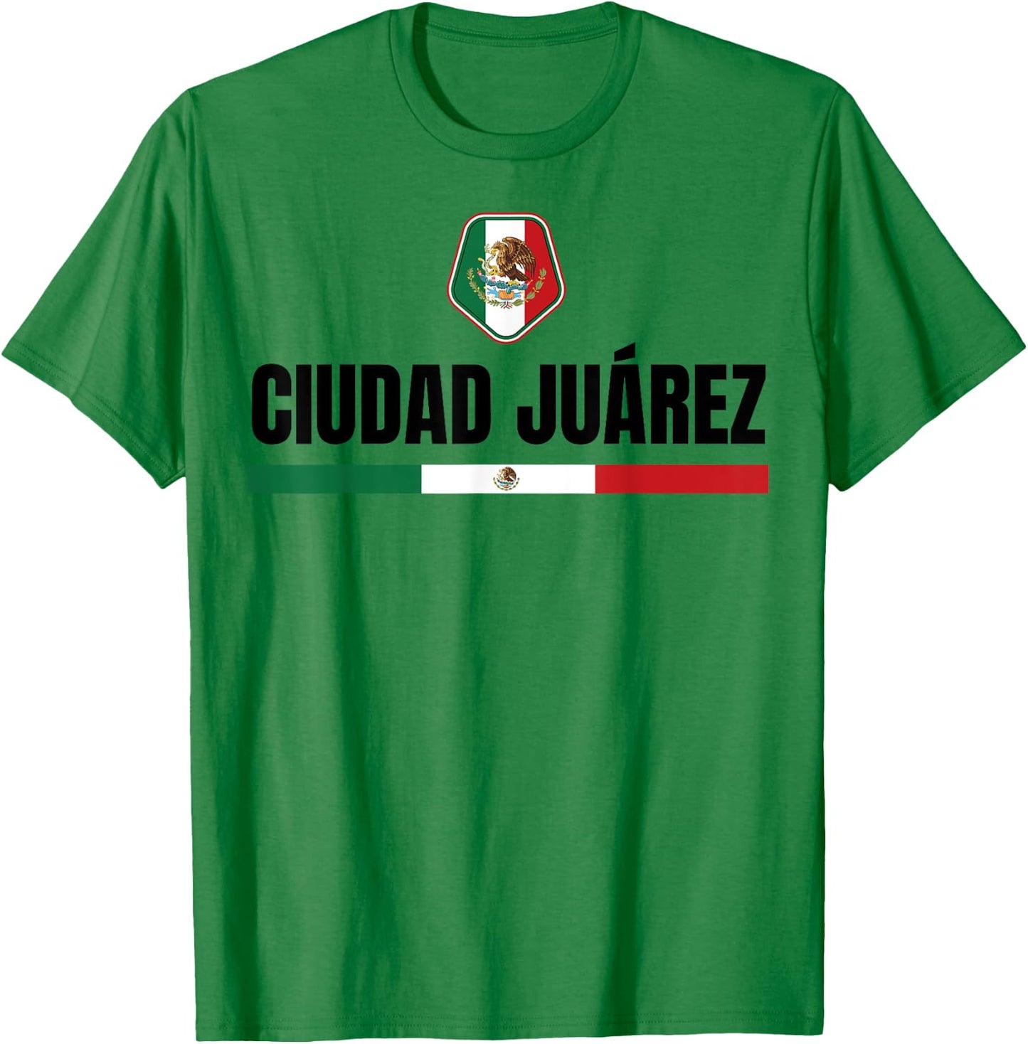 Saying Ciudad Juarez Mexico Flag Mexican Chihuahua Women Men T-Shirt - T-Shirt | Irish Green