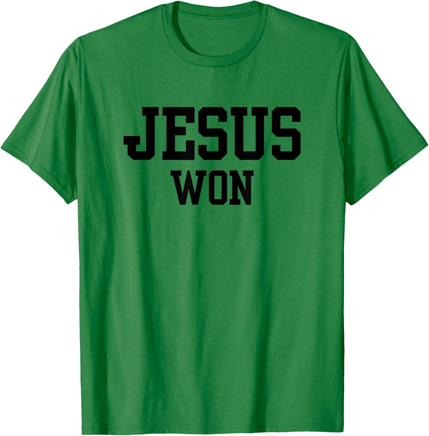Christian, JESUS WON T-Shirt - T-Shirt | Irish Green