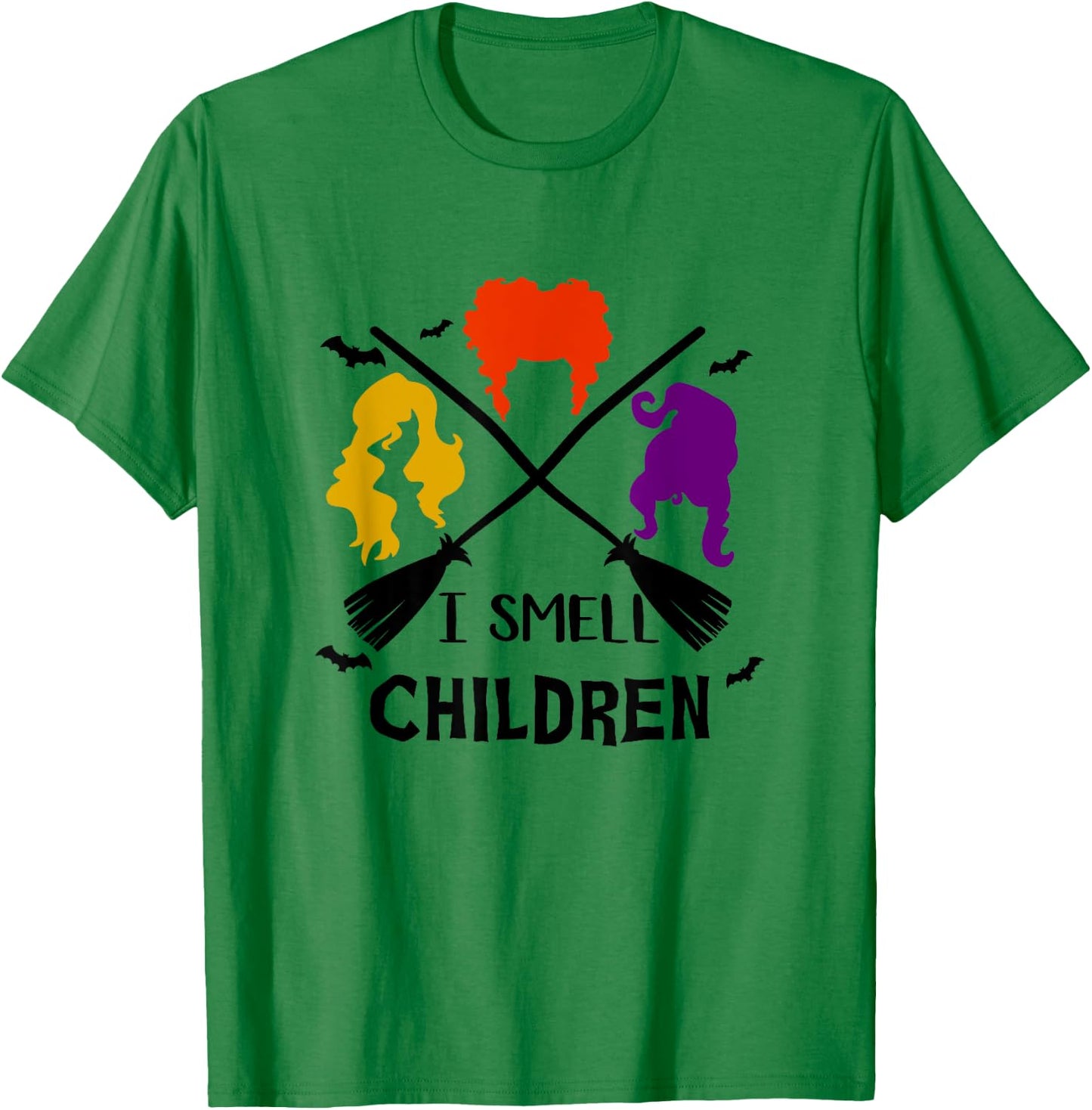 I Smell Children | Funny Witches Halloween Party Costume T-Shirt - T-Shirt | Irish Green