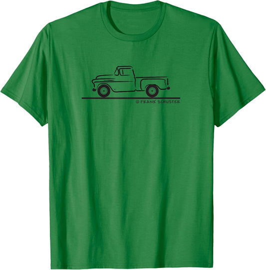 1955 55 Chevys Truck T-Shirt - T-Shirt | Irish Green