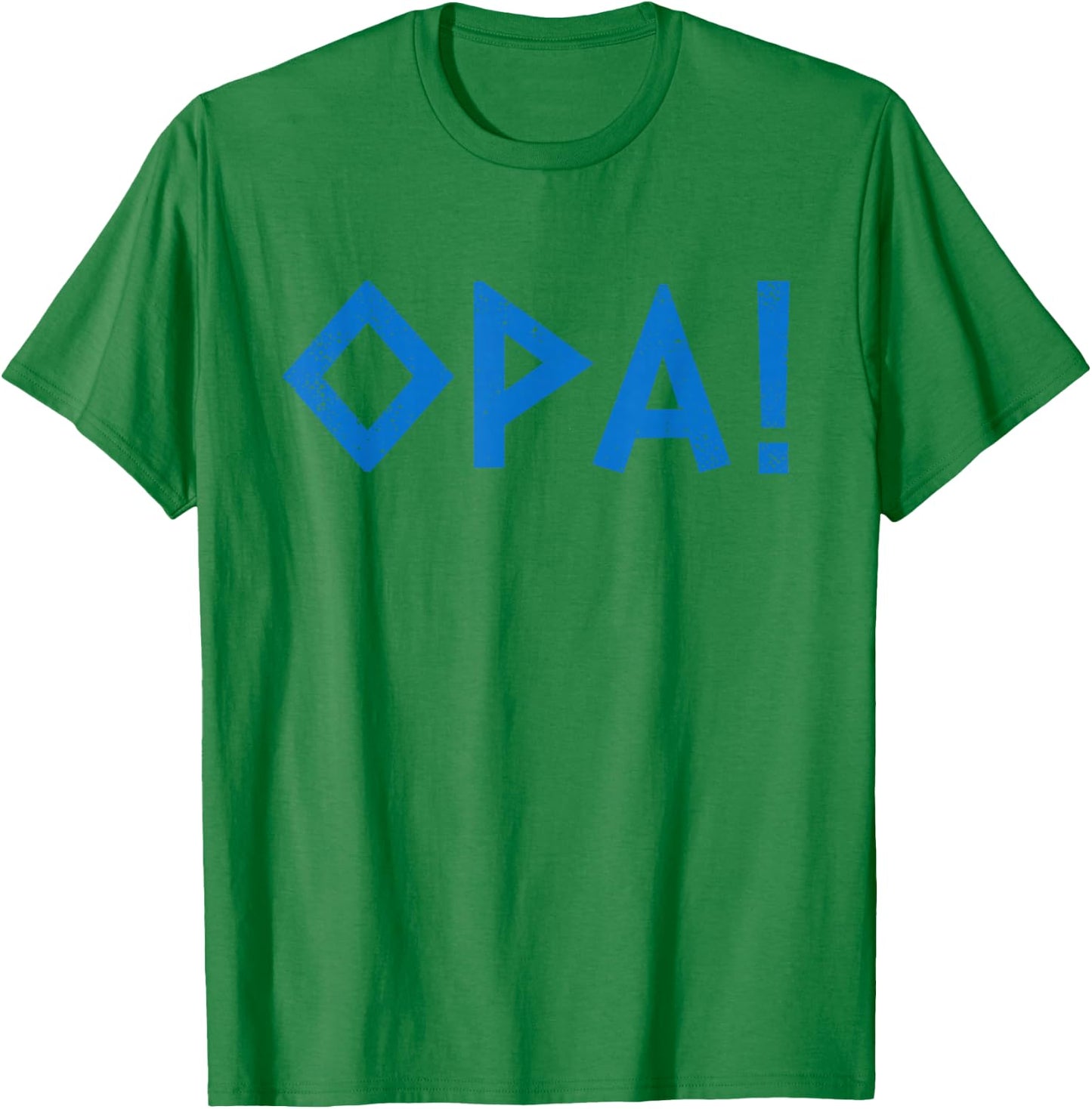 Opa Ancient Greek Pride Greek Flag Funny Greek Party Greece T-Shirt - T-Shirt | Irish Green