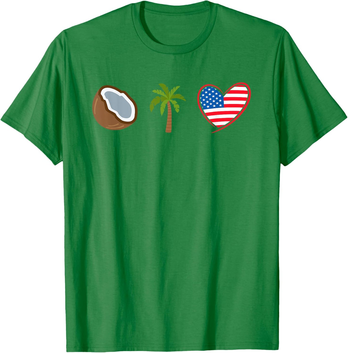 Coconut Tree Meme - Patriotic Kamala Statement USA Democrat T-Shirt - T-Shirt | Irish Green