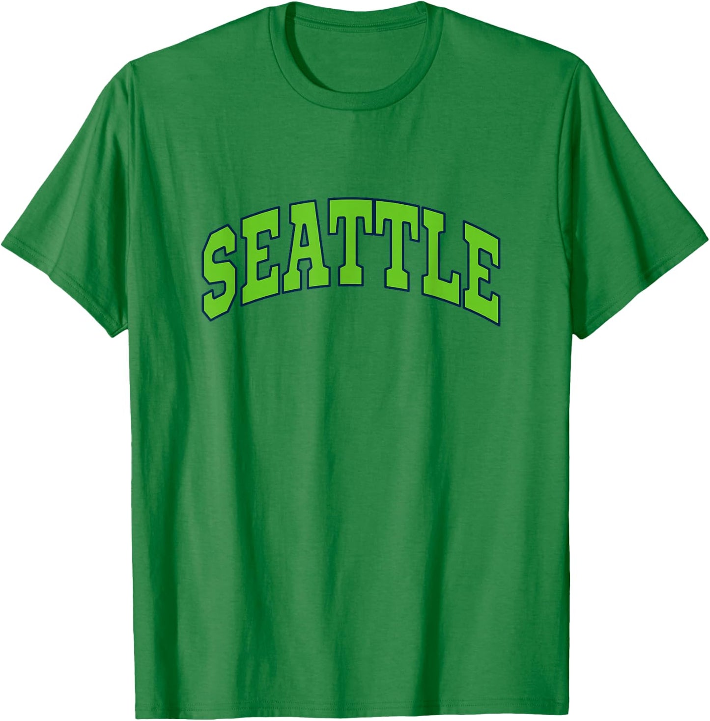 SEATTLE - Throwback Design - Classic T-Shirt - T-Shirt | Irish Green