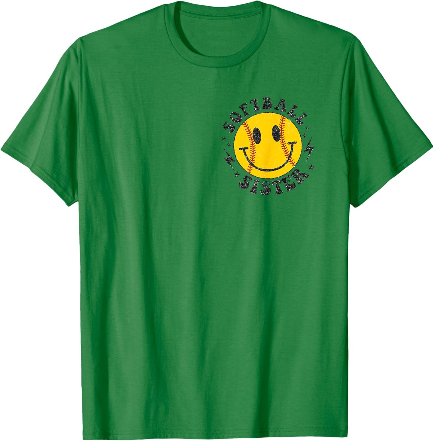 Funny I'm Just Here for the Snacks Softball Sister Shirt T-Shirt - T-Shirt | Irish Green