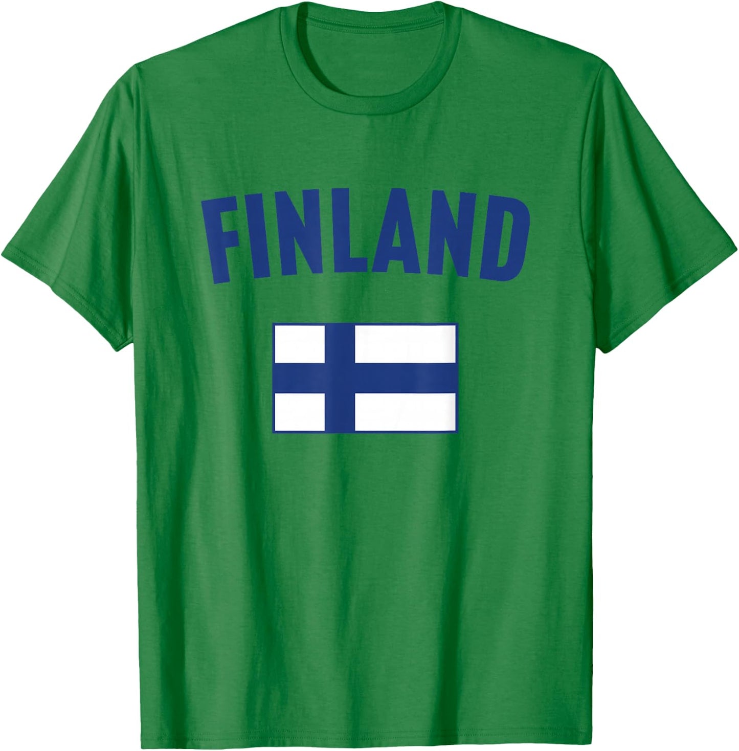Country Flags Finland Flag , Small, White T-Shirt - T-Shirt | Irish Green