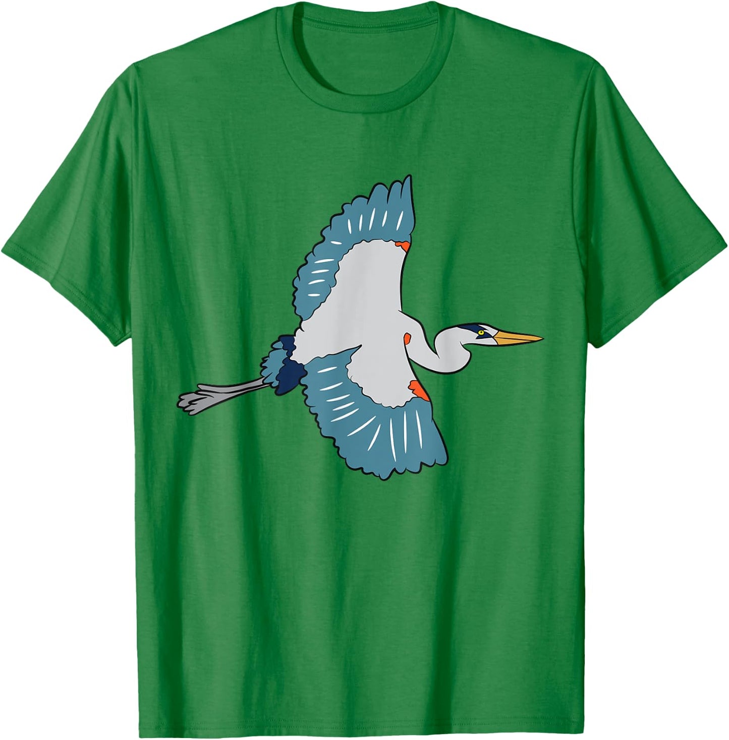 Great Blue Heron Bird Birdwatching Blue Herons T-Shirt - T-Shirt | Irish Green