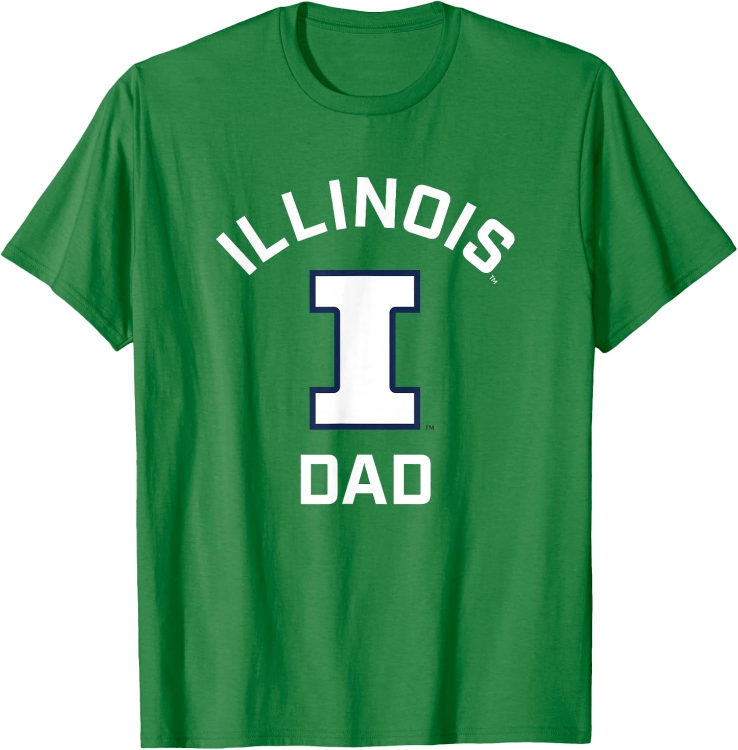 University of Illinois Fighting Illini Arched Dad T-Shirt - T-Shirt | Irish Green