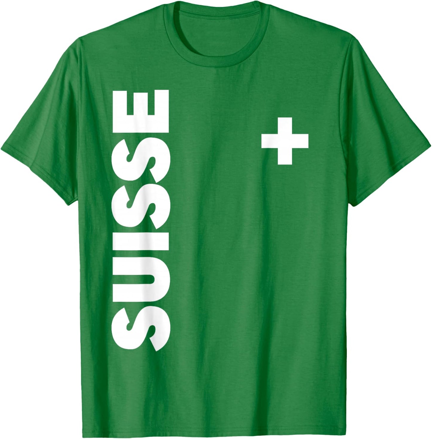 SWI Swiss Fan Flag Switzerland T-Shirt - T-Shirt | Irish Green