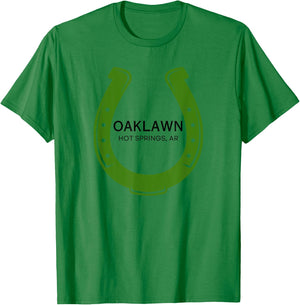 Oaklawn Racing Horse Race Racetrack Horse Racing Course AR T-Shirt - T-Shirt | Irish Green