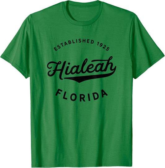 Classic Retro Vintage Hialeah Florida 1925 USA Gift T-Shirt - T-Shirt | Irish Green
