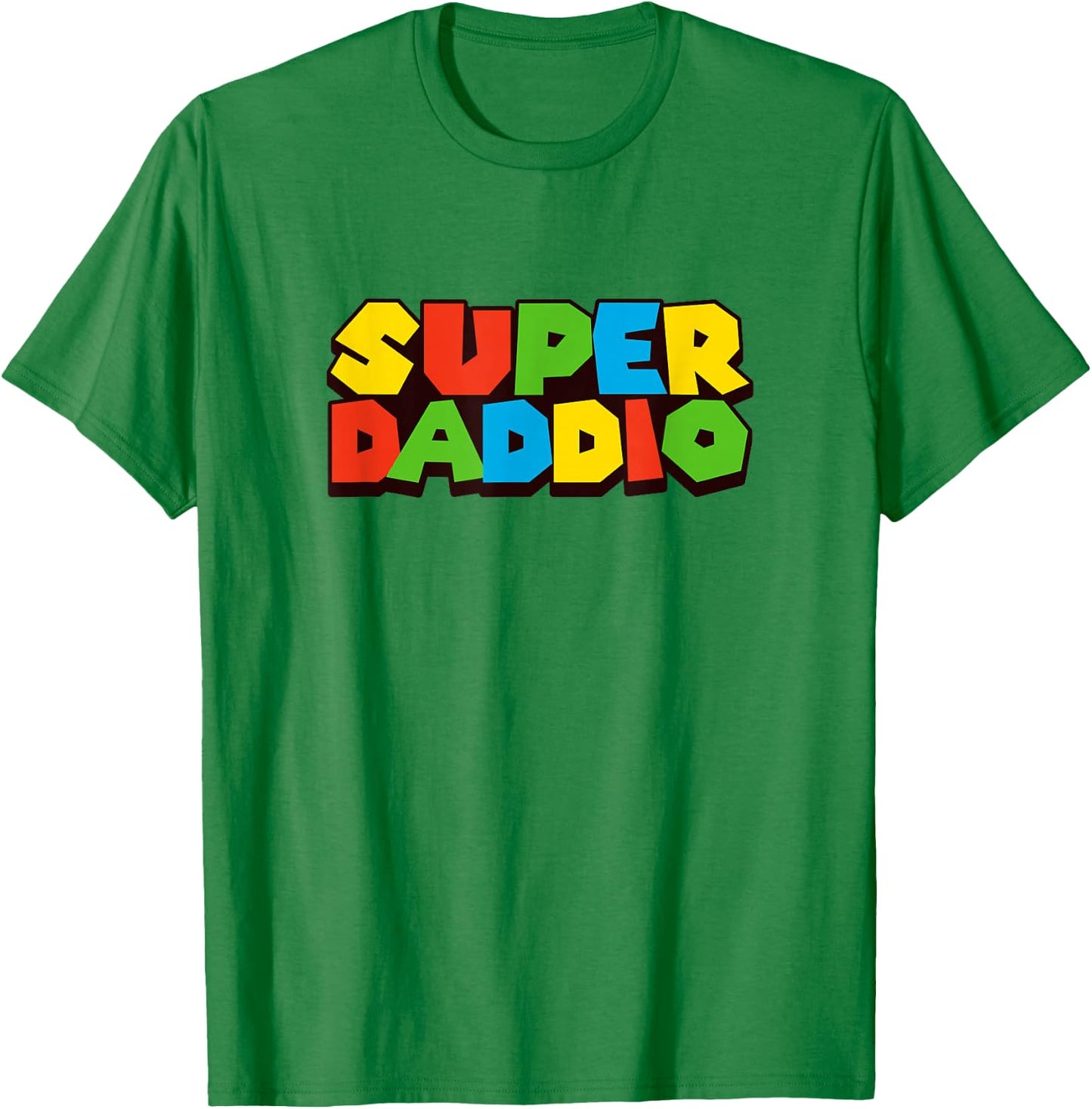Super Daddio Retro Gamer T-Shirt - T-Shirt | Irish Green