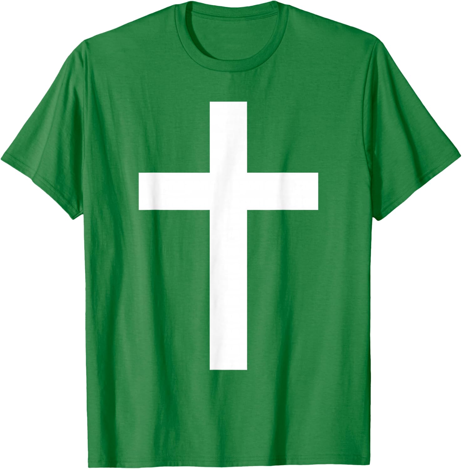 White Christian Jesus Cross Red T-Shirt - T-Shirt | Irish Green