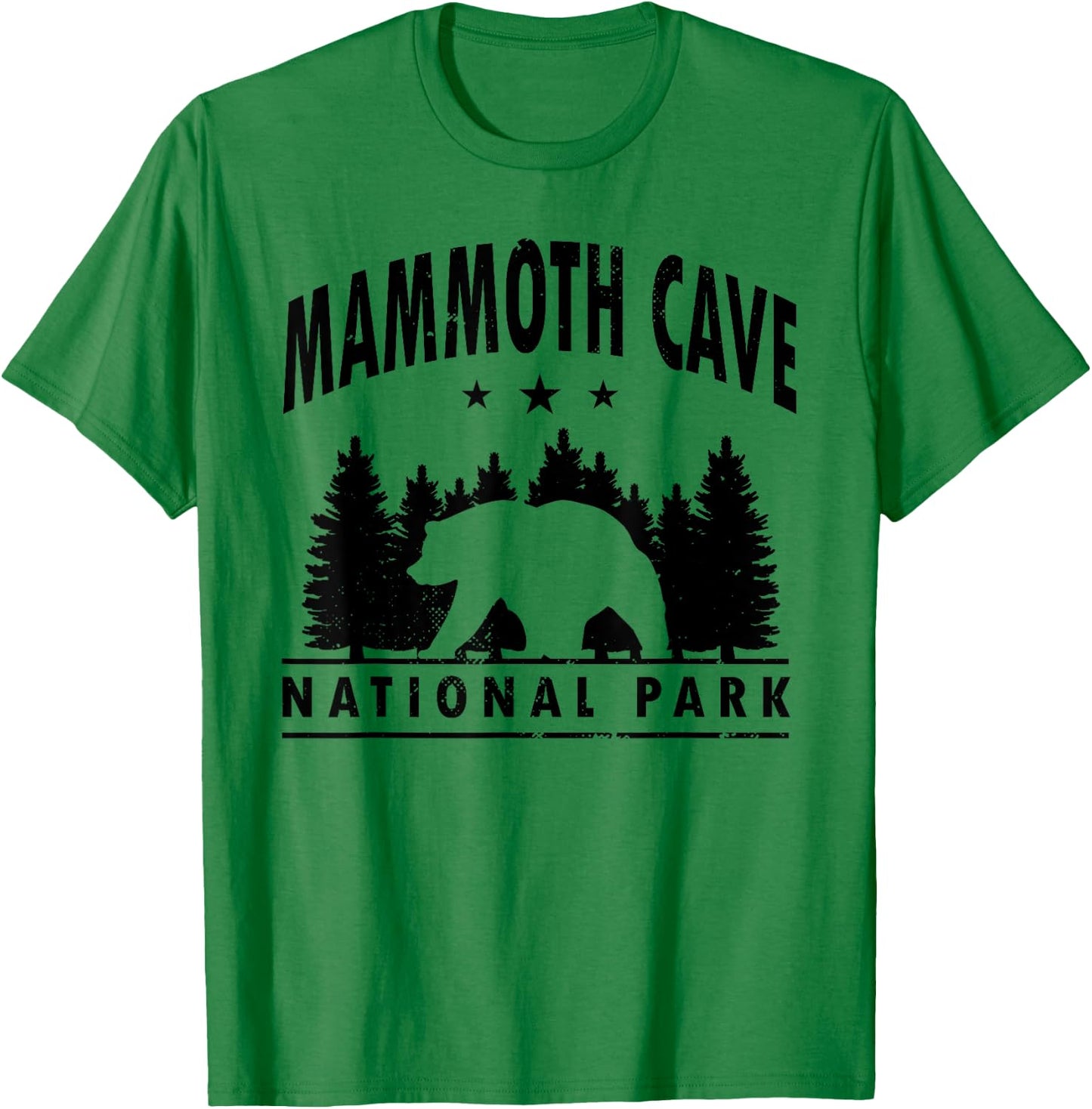 Mammoth Cave National Park Souvenir US Park Bear T-Shirt - T-Shirt | Irish Green