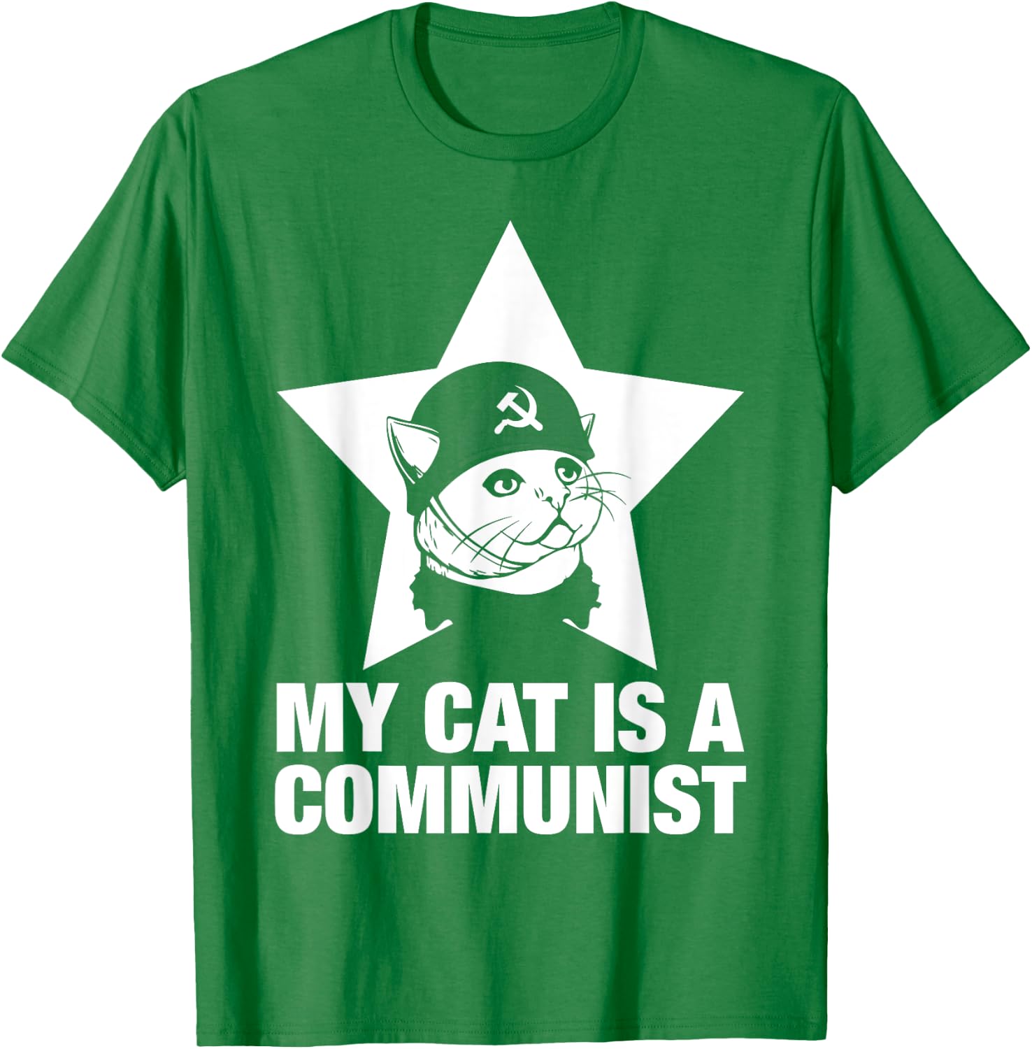 My Cat Is A Communist Women T-Shirt - T-Shirt | Irish Green