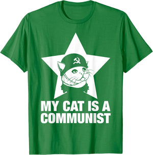 My Cat Is A Communist Women T-Shirt - T-Shirt | Irish Green