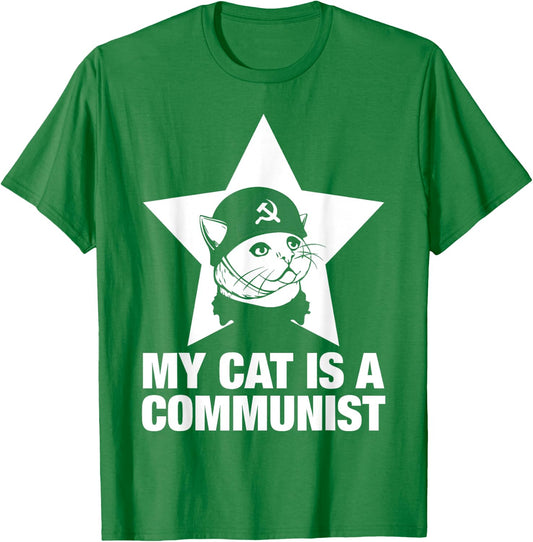 My Cat Is A Communist Women T-Shirt - T-Shirt | Irish Green