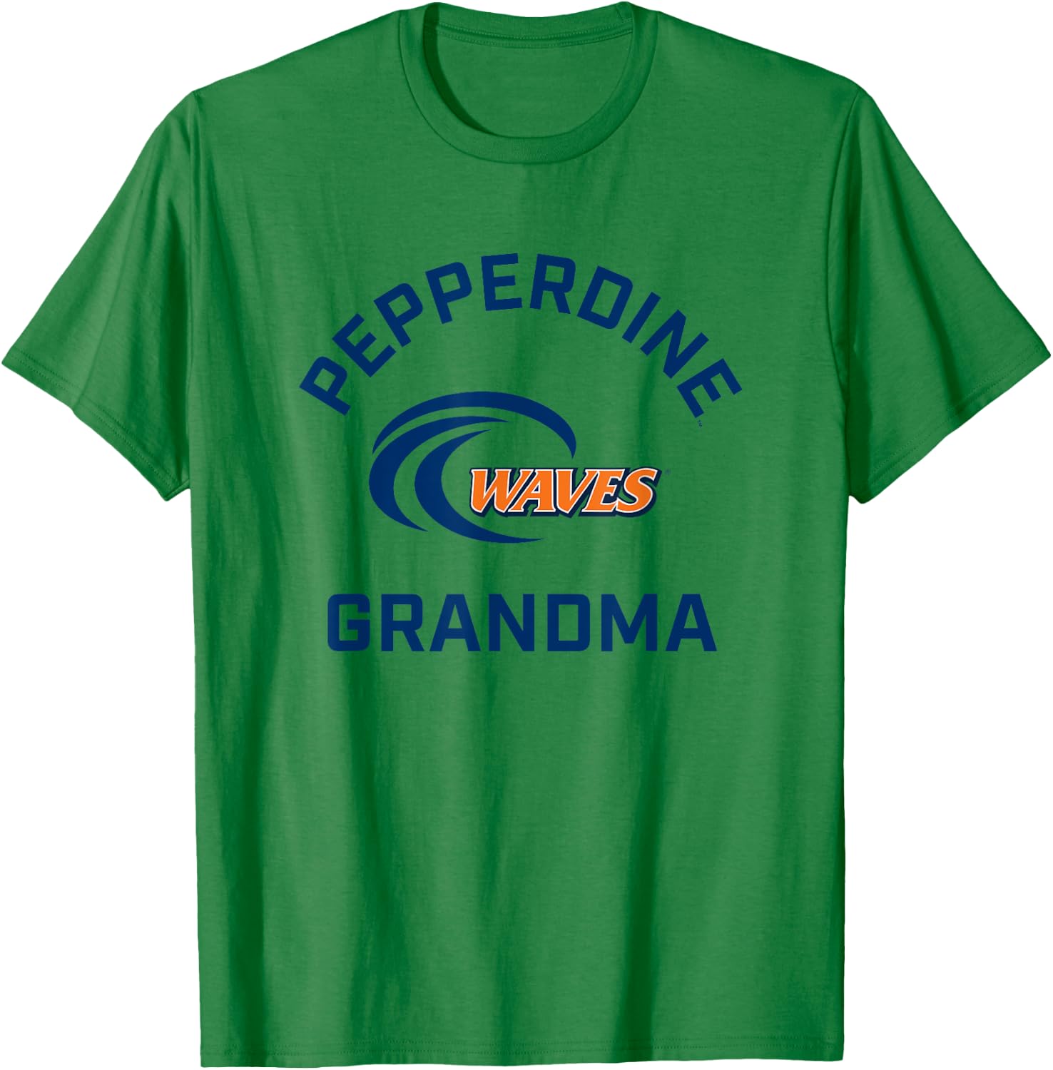 Pepperdine University Waves Arched Grandma T-Shirt - T-Shirt | Irish Green