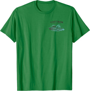2 Sided Print - Captain My Boat My Rules - Ski Boat Owner T-Shirt - T-Shirt | Irish Green