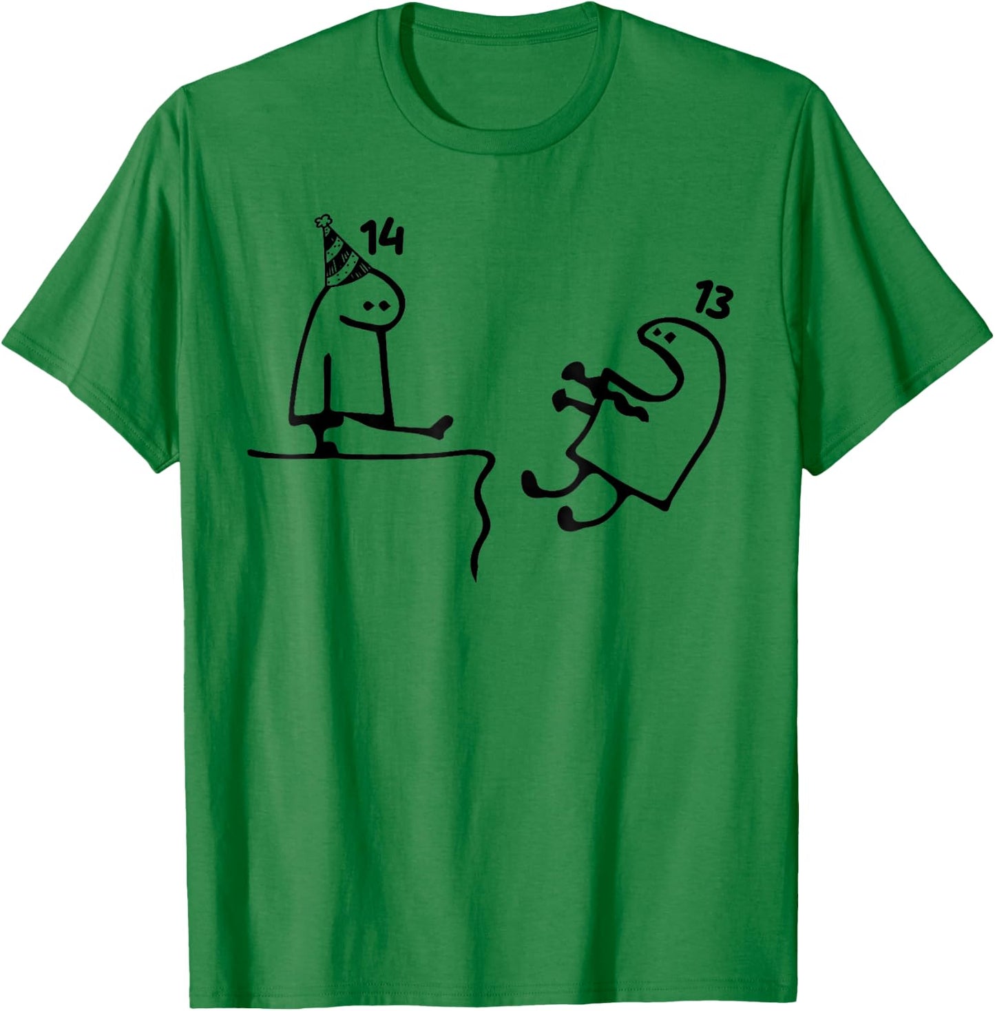 14th Birthday Party Funny 14 Years Old Birthday Teens T-Shirt - T-Shirt | Irish Green