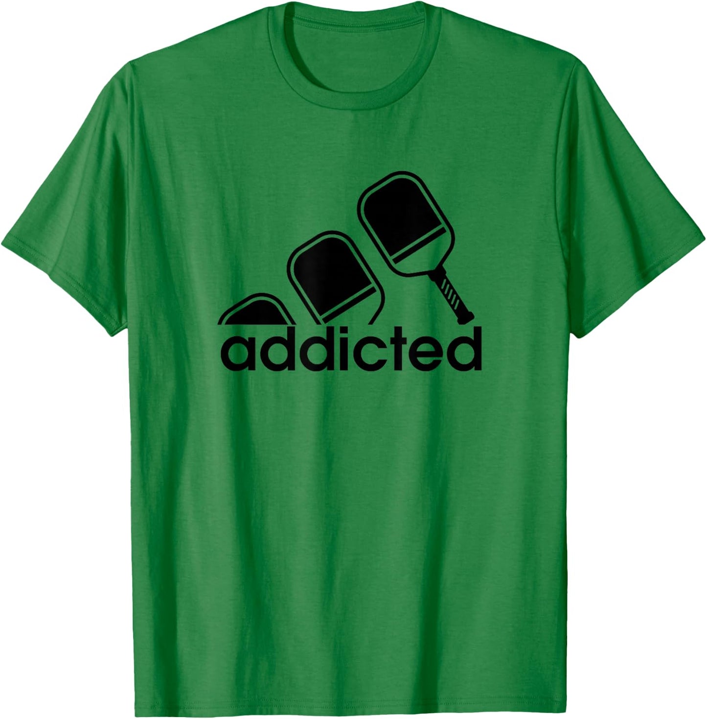 Addicted Pickleball Player T-Shirt - T-Shirt | Irish Green