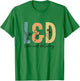 Retro Wildflower L&D Labor and Delivery Team Matching Scrub T-Shirt - T-Shirt | Irish Green