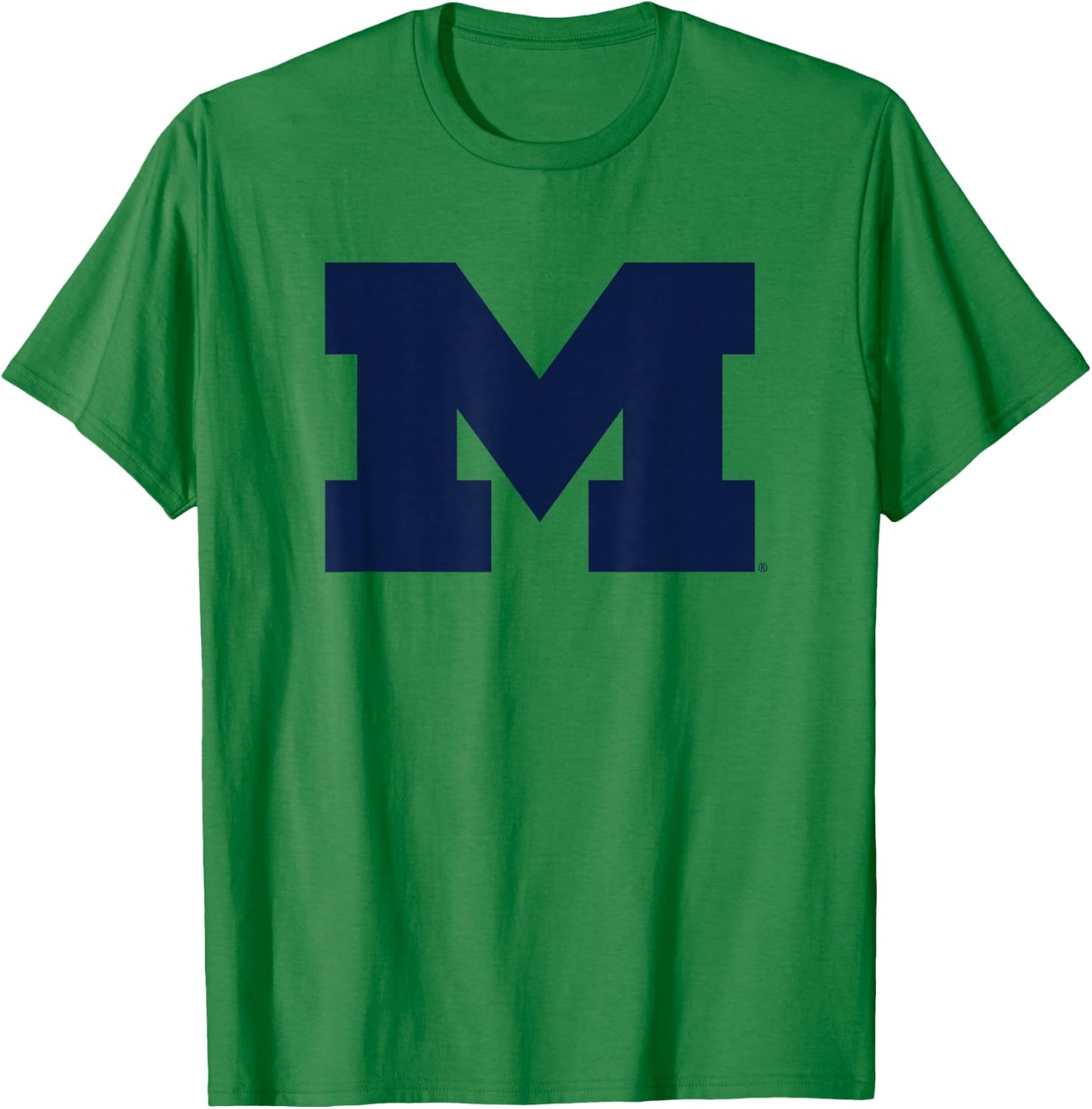 University of Michigan Wolverines U of M Primary Logo T-Shirt - T-Shirt | Irish Green