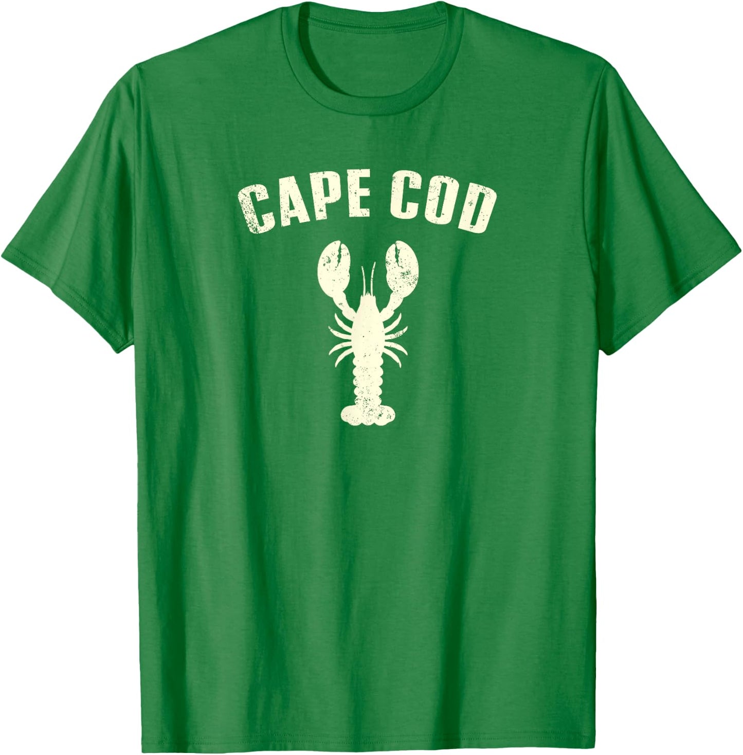 Cape Cod Lobster Summer Beach Vibe Classic Retro Graphic USA T-Shirt - T-Shirt | Irish Green