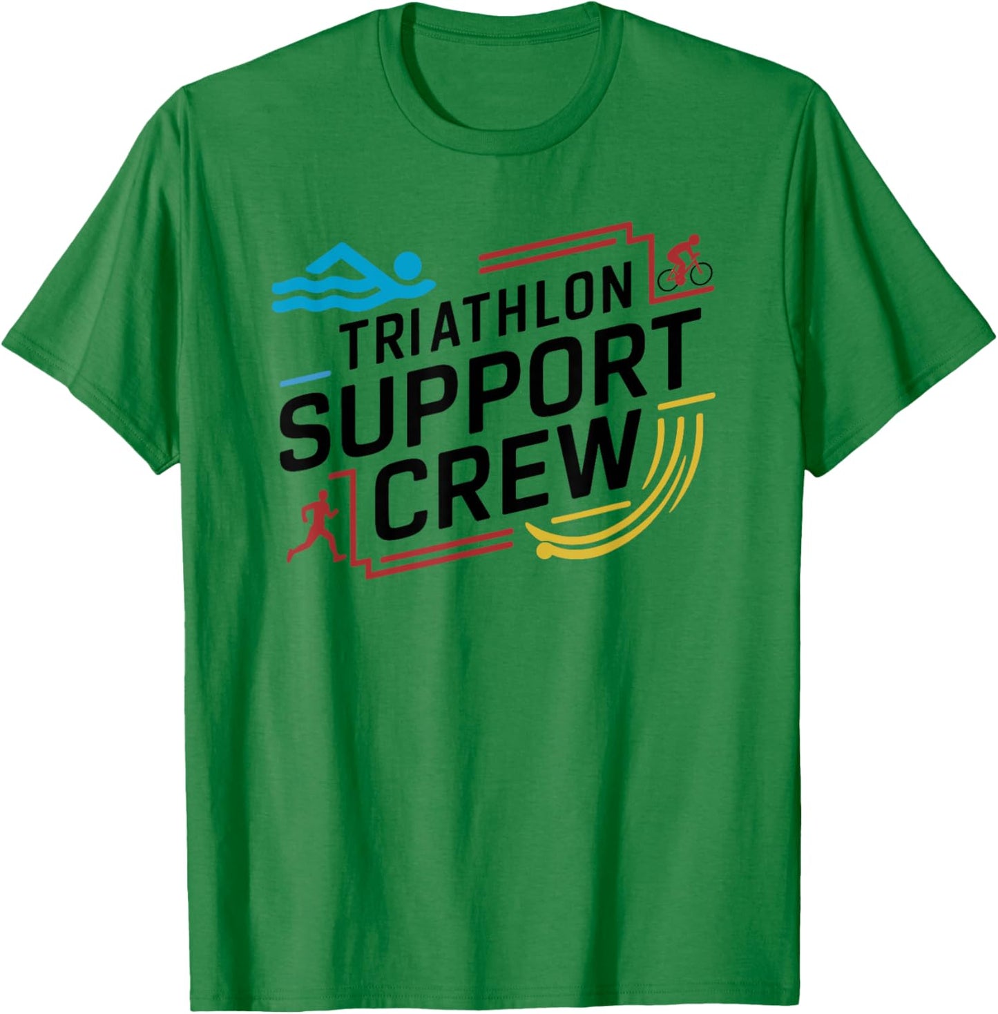 Triathlon Inspired Support Crew Related Triathlete T-Shirt - T-Shirt | Irish Green