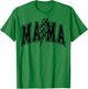 Mama Lightning Bolt Checkered Varsity Mom Women Mother's Day T-Shirt - T-Shirt | Irish Green