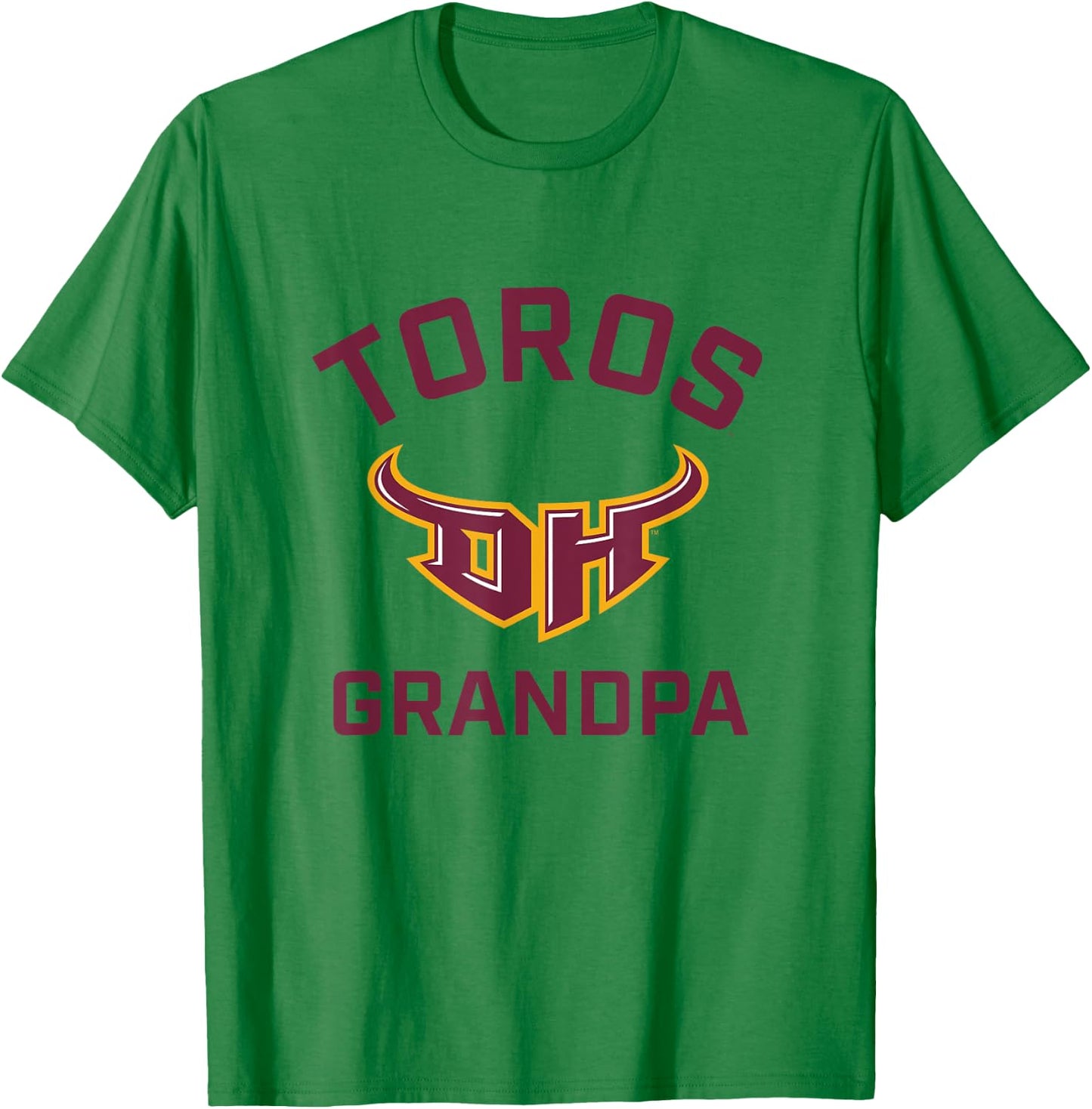 Cal State Dominguez Hills CSUDH Toros Arched Grandpa T-Shirt - T-Shirt | Irish Green