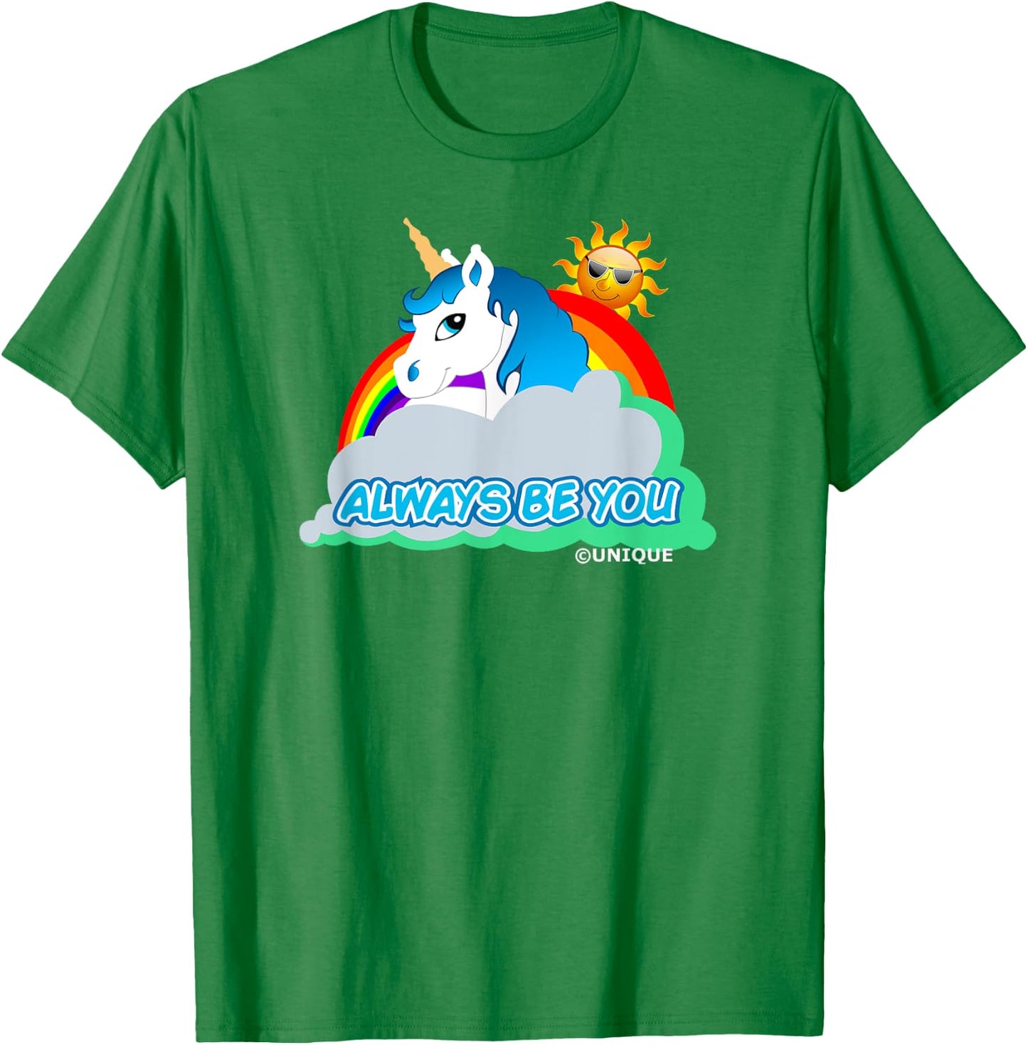 Always Be You Unicorn T-Shirt - T-Shirt | Irish Green