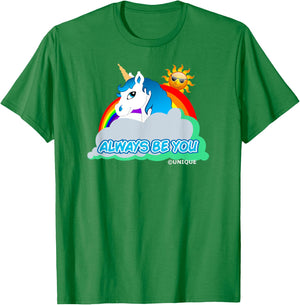 Always Be You Unicorn T-Shirt - T-Shirt | Irish Green