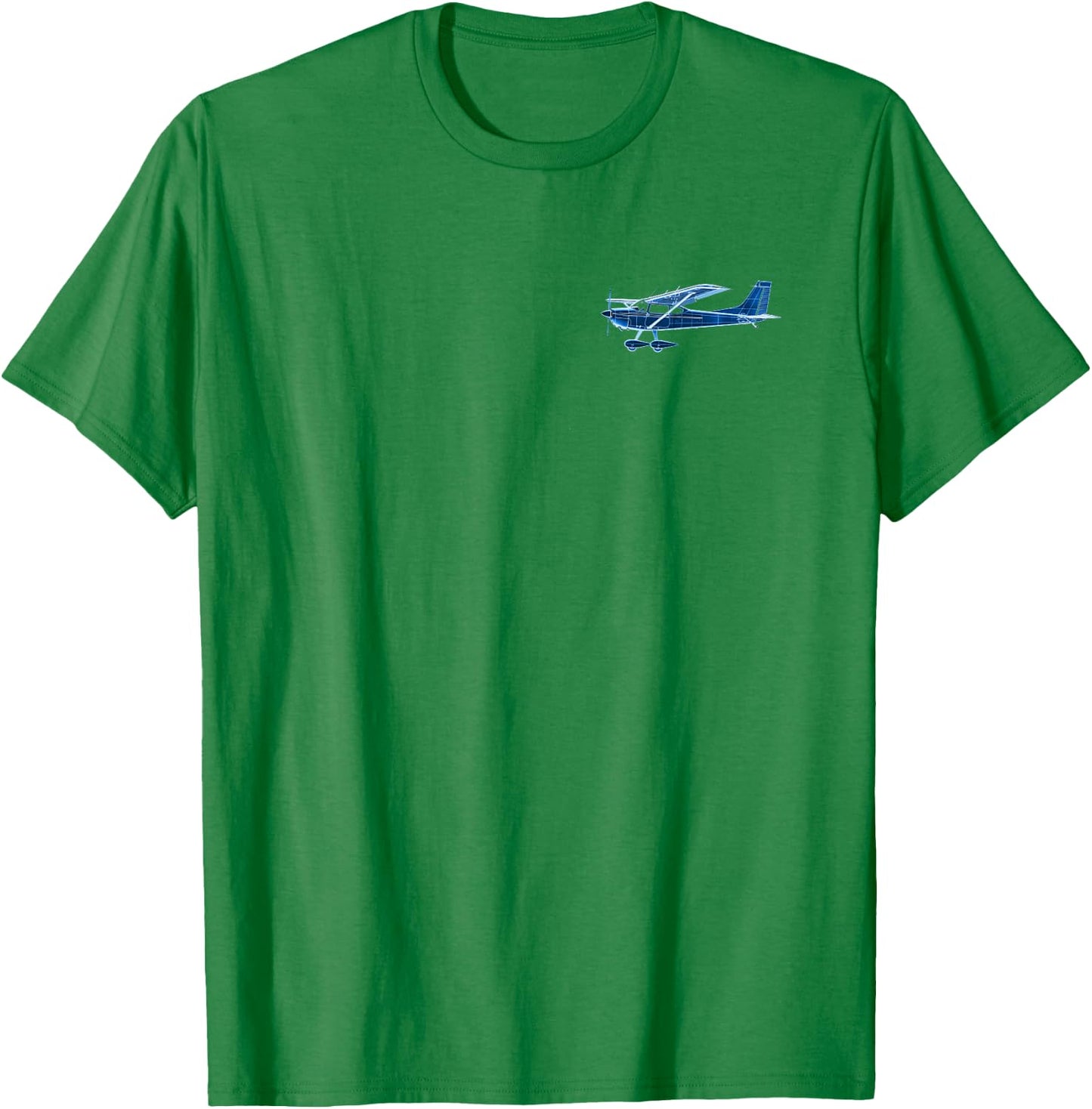 Pilot C172 Flying Airplane Mode On (2-Sided) T-Shirt - T-Shirt | Irish Green