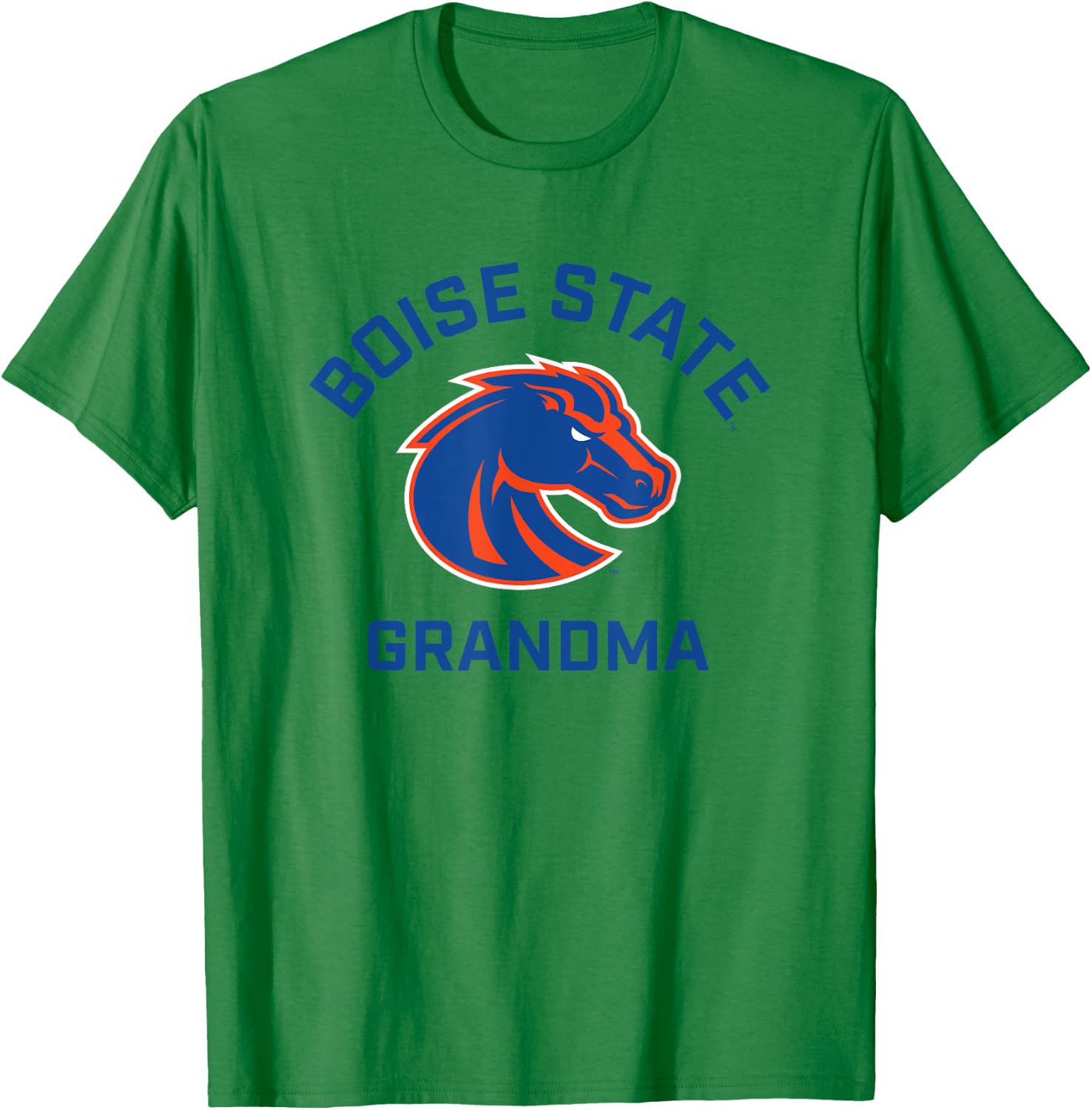 Boise State University BSU Broncos Arched Grandma T-Shirt - T-Shirt | Irish Green