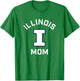 Campus Lab University of Illinois Fighting Illini Orange Arched Mom T-Shirt - T-Shirt | Irish Green