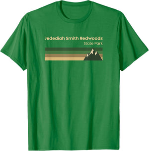 Jedediah Smith Redwoods State Park California Vintage T-Shirt - T-Shirt | Irish Green