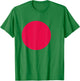 Bangladesh - World Country Flags, Red Circle Geography Lover T-Shirt - T-Shirt | Irish Green