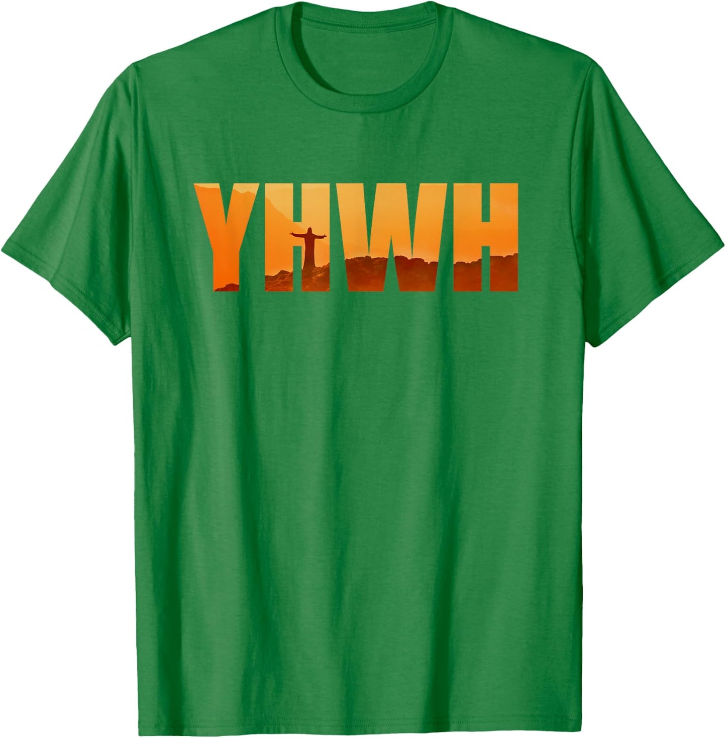 YHWH – Tetragrammaton Hebrew Name of GOD Yahweh Faith T-Shirt - T-Shirt | Irish Green