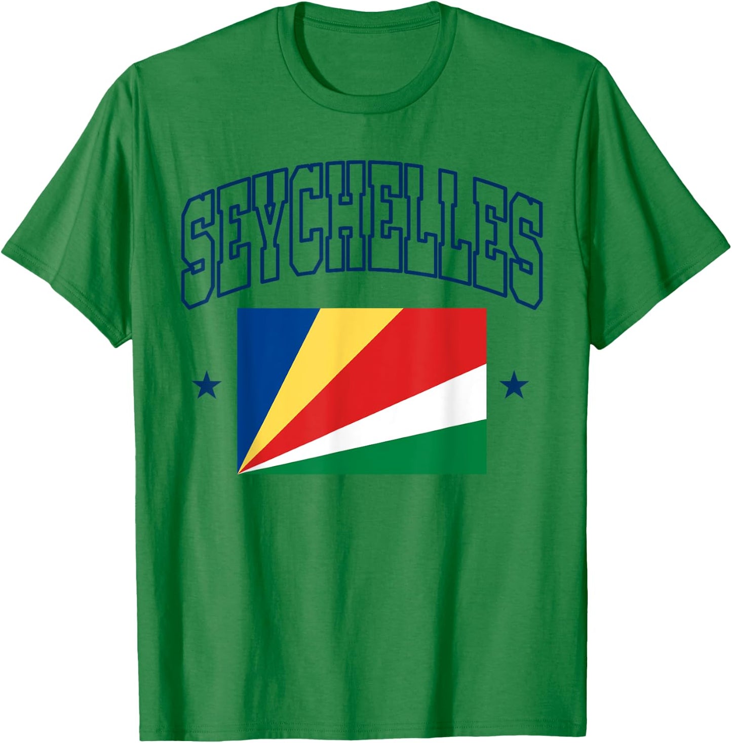 Seychelles Athletic Men Women Souvenir Flag T-Shirt - T-Shirt | Irish Green